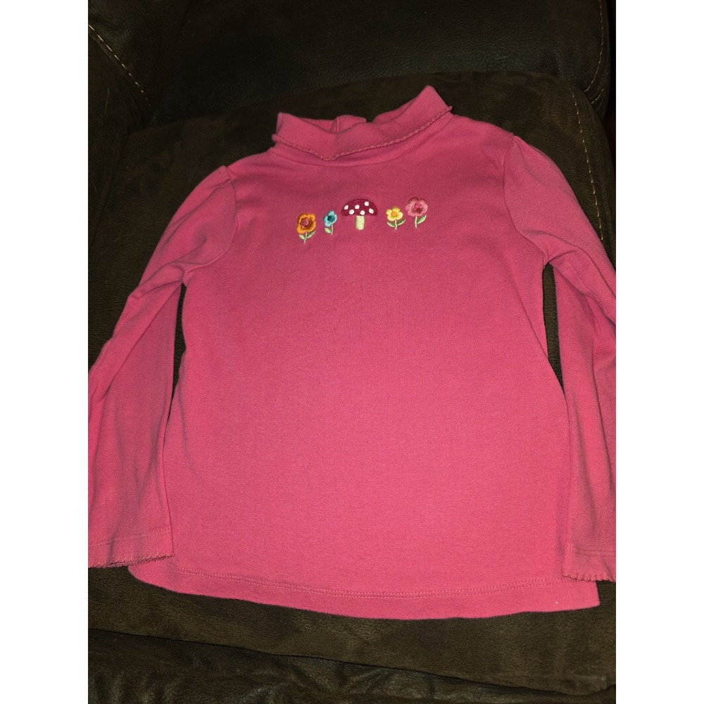 Gymboree woodland friends floral mushroom turtleneck top size 5t